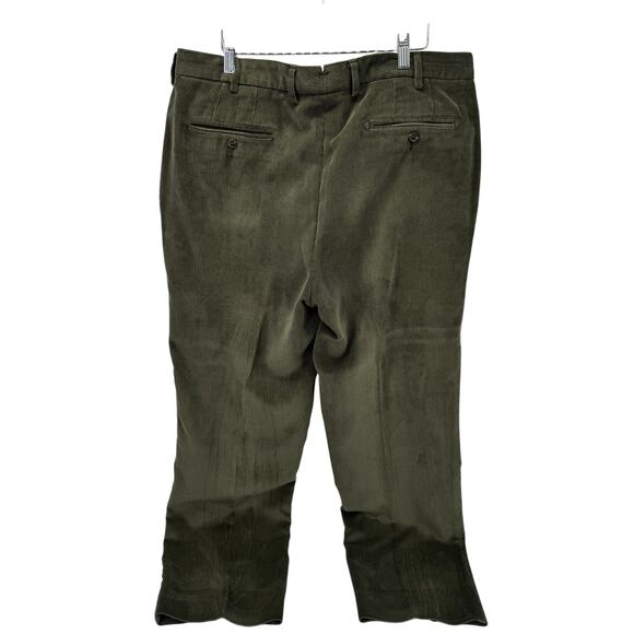 Peter Millar Corduroy Pants Mens 36 (37x30 ACTUAL) Green Coastal Nanoluxe Preppy - Picture 3 of 8